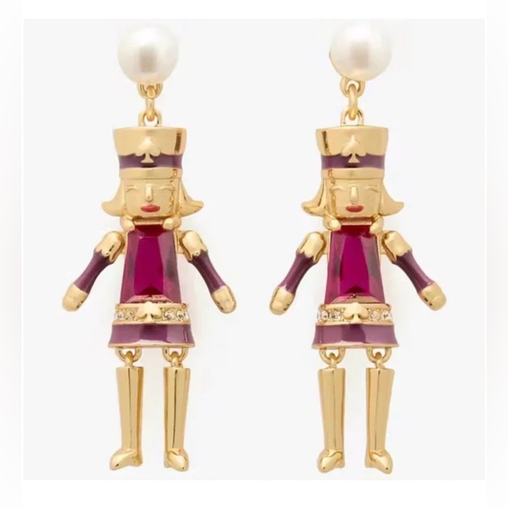 KATE SPADE Oh What Fun Nutcracker Earrings